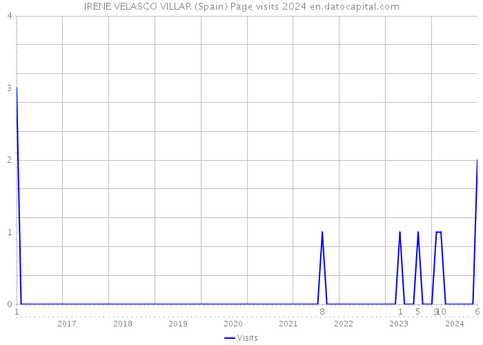 IRENE VELASCO VILLAR (Spain) Page visits 2024 