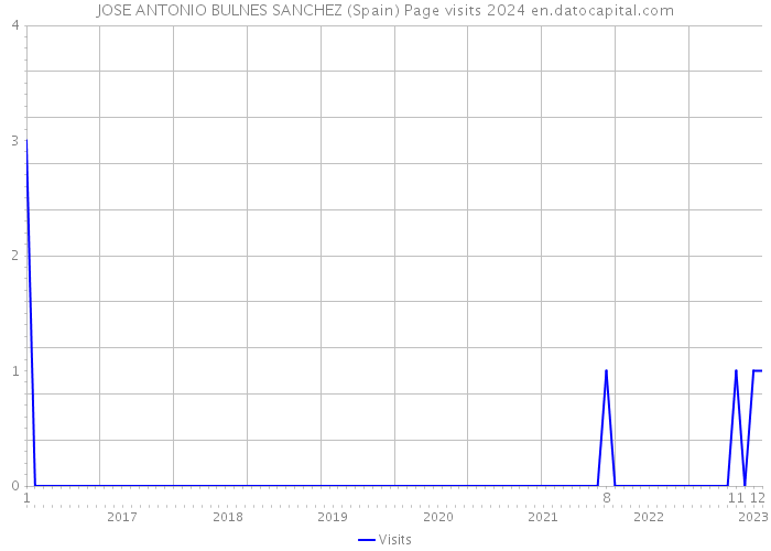 JOSE ANTONIO BULNES SANCHEZ (Spain) Page visits 2024 