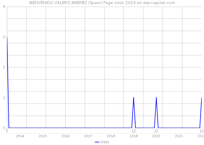 BIENVENIDO VALERO JIMENEZ (Spain) Page visits 2024 