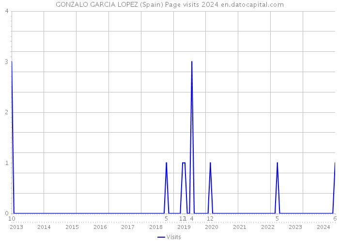 GONZALO GARCIA LOPEZ (Spain) Page visits 2024 