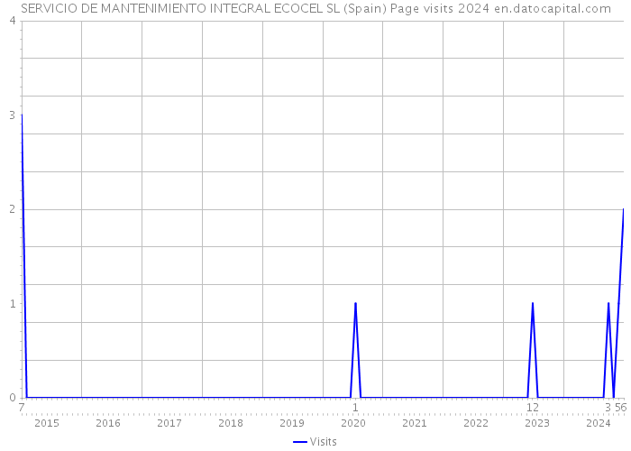 SERVICIO DE MANTENIMIENTO INTEGRAL ECOCEL SL (Spain) Page visits 2024 