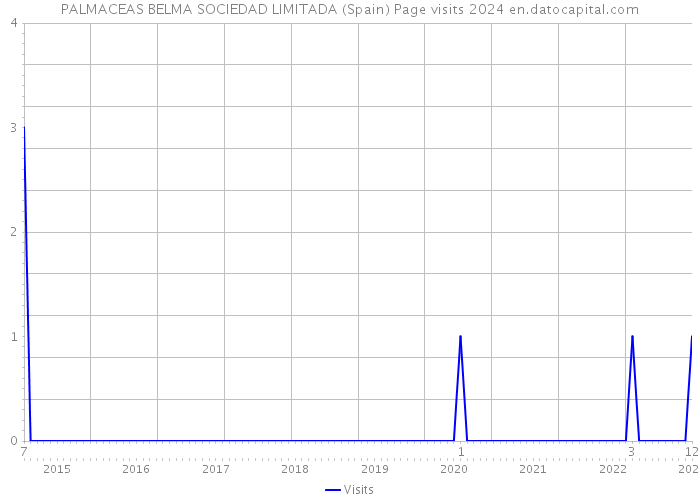 PALMACEAS BELMA SOCIEDAD LIMITADA (Spain) Page visits 2024 