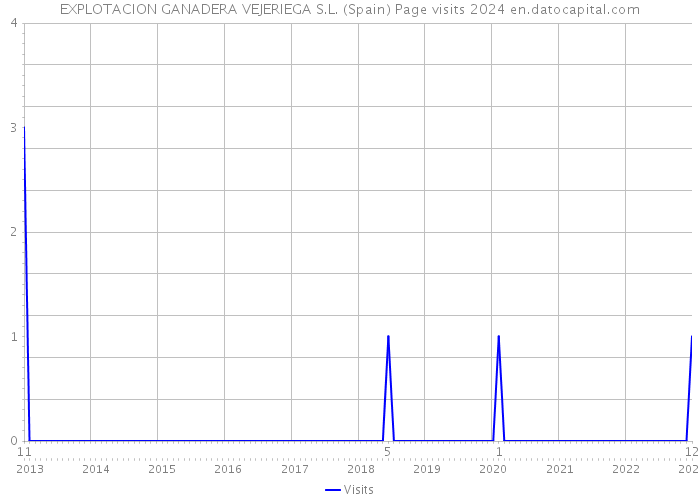 EXPLOTACION GANADERA VEJERIEGA S.L. (Spain) Page visits 2024 