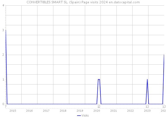 CONVERTIBLES SMART SL. (Spain) Page visits 2024 
