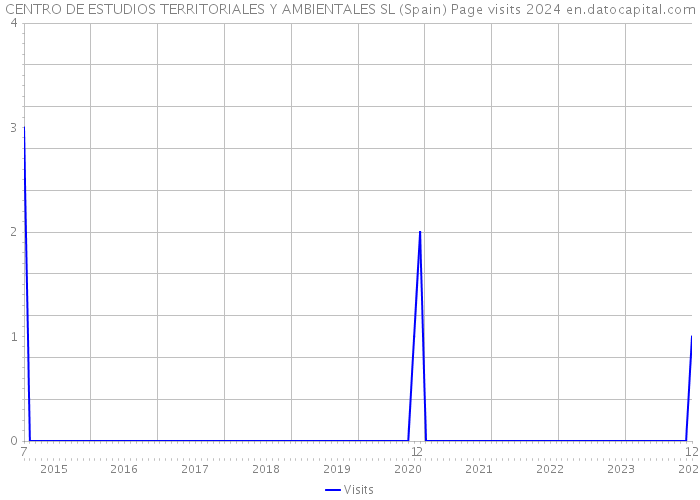 CENTRO DE ESTUDIOS TERRITORIALES Y AMBIENTALES SL (Spain) Page visits 2024 