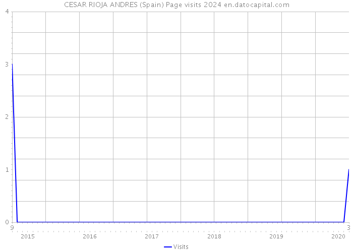 CESAR RIOJA ANDRES (Spain) Page visits 2024 