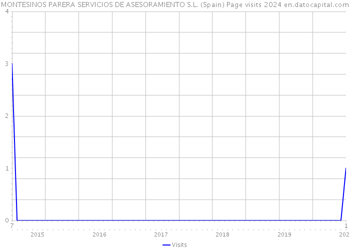 MONTESINOS PARERA SERVICIOS DE ASESORAMIENTO S.L. (Spain) Page visits 2024 