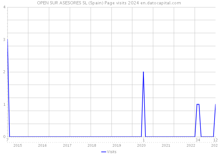 OPEN SUR ASESORES SL (Spain) Page visits 2024 