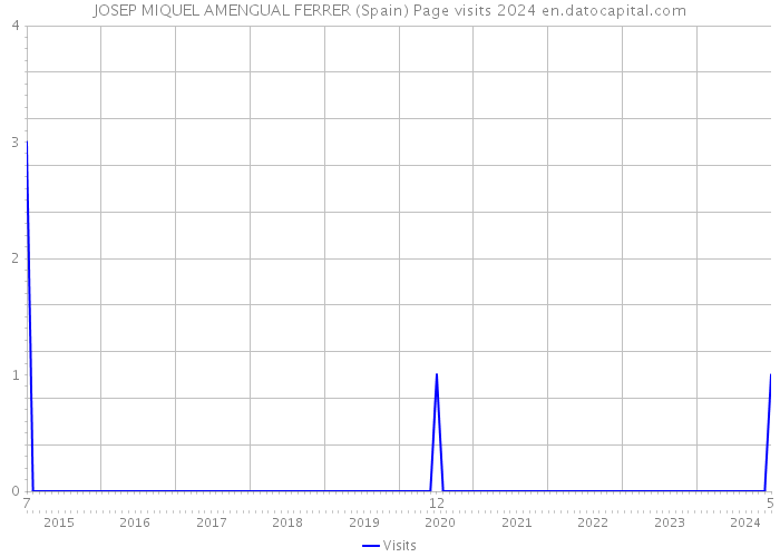 JOSEP MIQUEL AMENGUAL FERRER (Spain) Page visits 2024 