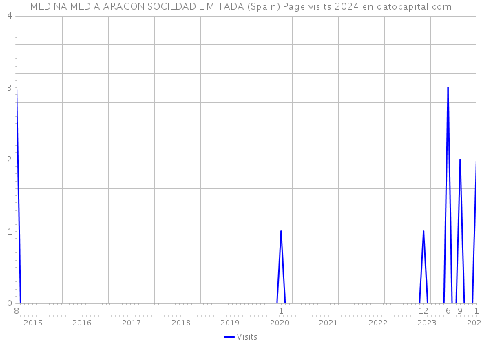 MEDINA MEDIA ARAGON SOCIEDAD LIMITADA (Spain) Page visits 2024 
