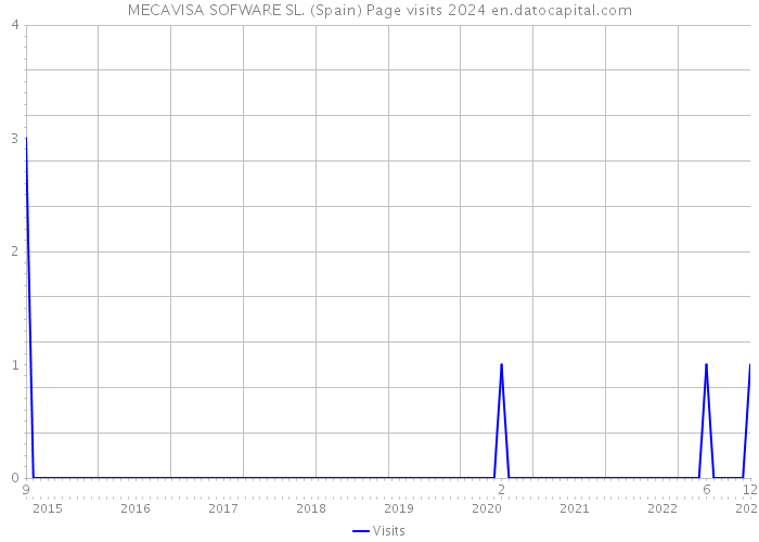 MECAVISA SOFWARE SL. (Spain) Page visits 2024 