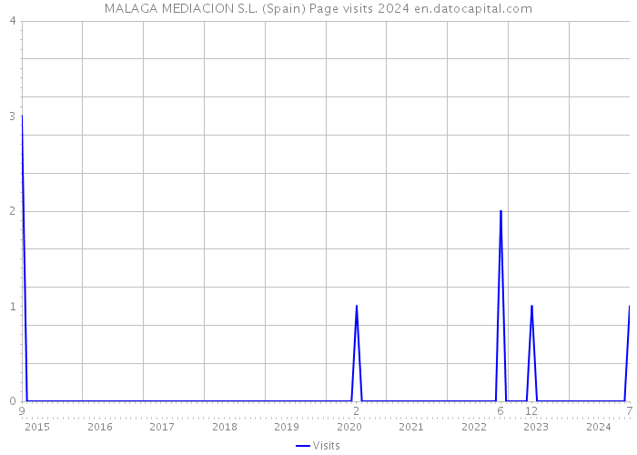 MALAGA MEDIACION S.L. (Spain) Page visits 2024 