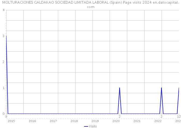 MOLTURACIONES GALDAKAO SOCIEDAD LIMITADA LABORAL (Spain) Page visits 2024 