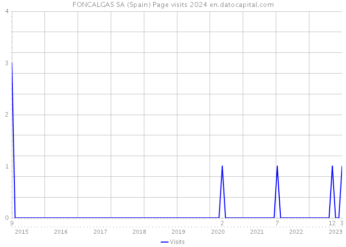 FONCALGAS SA (Spain) Page visits 2024 