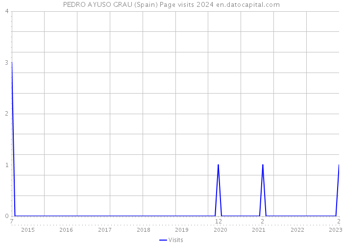 PEDRO AYUSO GRAU (Spain) Page visits 2024 