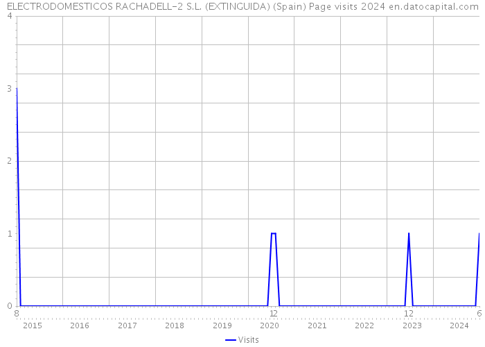 ELECTRODOMESTICOS RACHADELL-2 S.L. (EXTINGUIDA) (Spain) Page visits 2024 