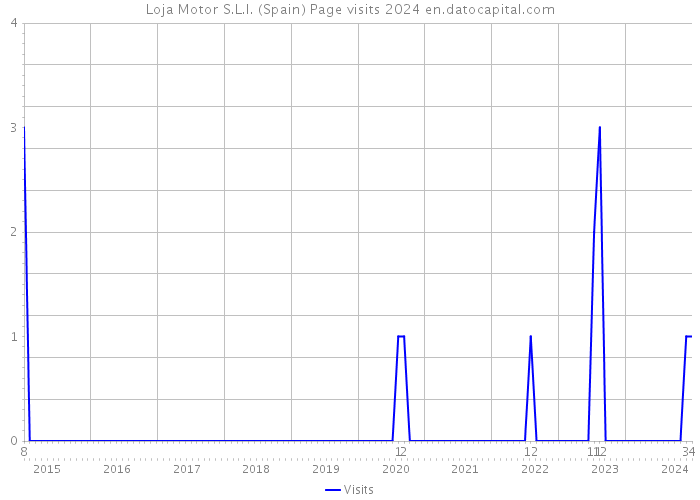 Loja Motor S.L.l. (Spain) Page visits 2024 
