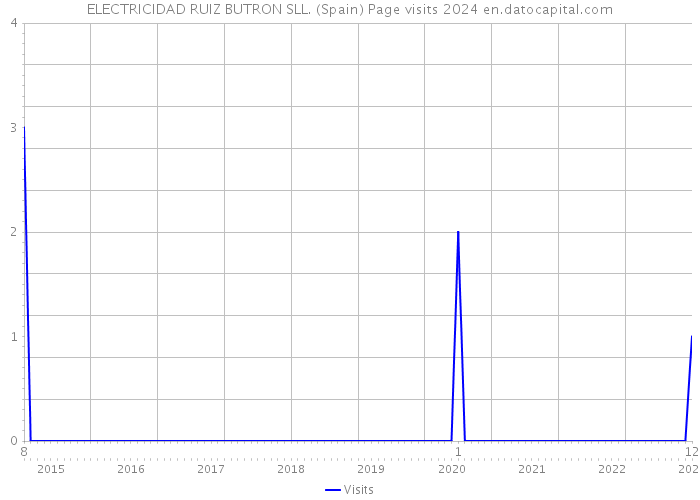 ELECTRICIDAD RUIZ BUTRON SLL. (Spain) Page visits 2024 