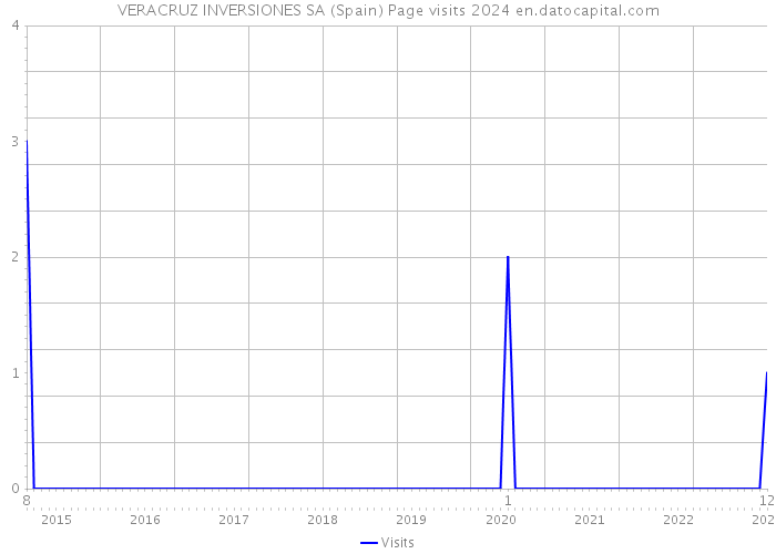 VERACRUZ INVERSIONES SA (Spain) Page visits 2024 