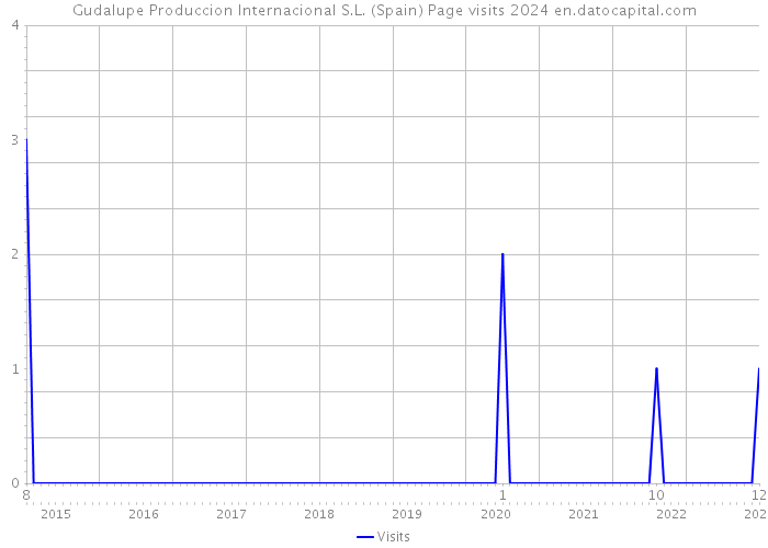 Gudalupe Produccion Internacional S.L. (Spain) Page visits 2024 