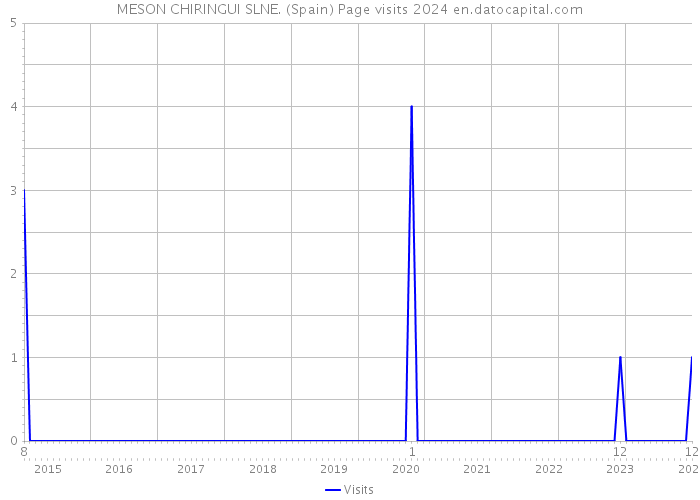 MESON CHIRINGUI SLNE. (Spain) Page visits 2024 
