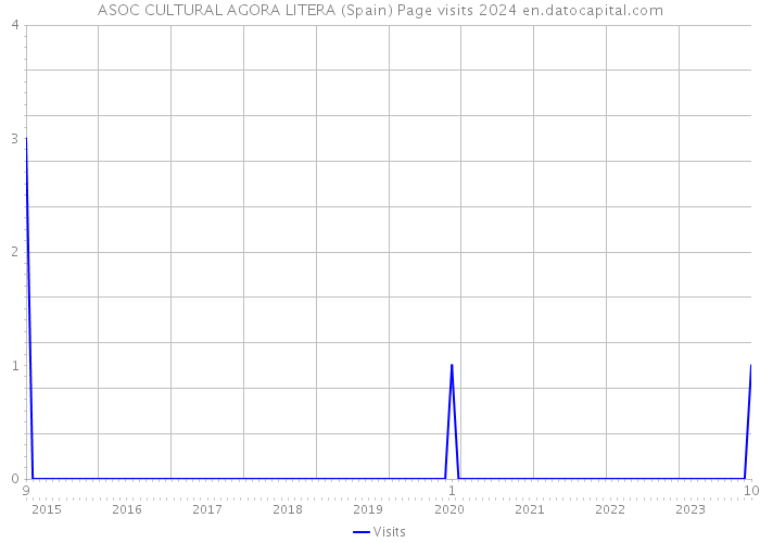 ASOC CULTURAL AGORA LITERA (Spain) Page visits 2024 