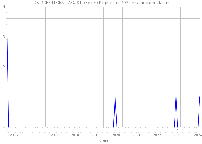 LOURDES LLOBAT AGUSTI (Spain) Page visits 2024 