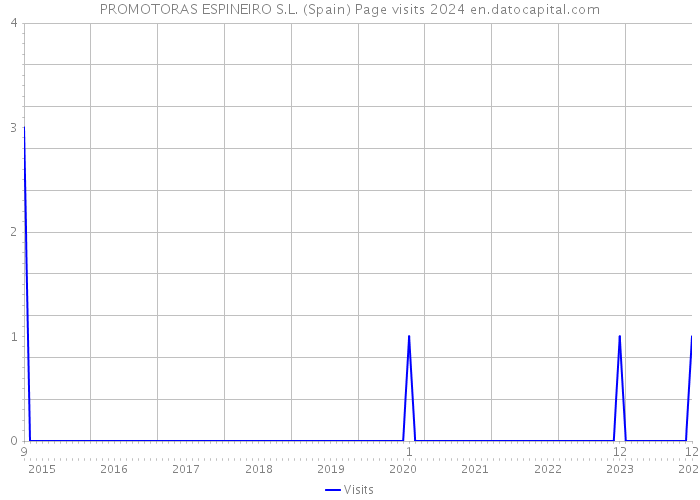 PROMOTORAS ESPINEIRO S.L. (Spain) Page visits 2024 