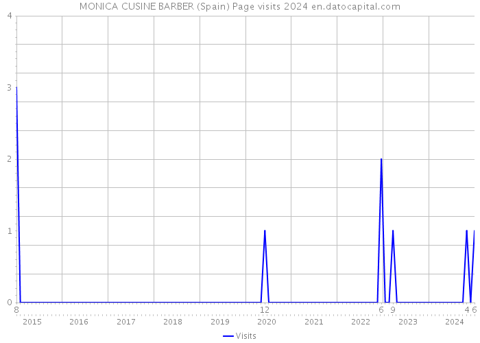 MONICA CUSINE BARBER (Spain) Page visits 2024 