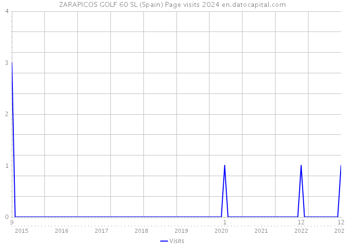 ZARAPICOS GOLF 60 SL (Spain) Page visits 2024 