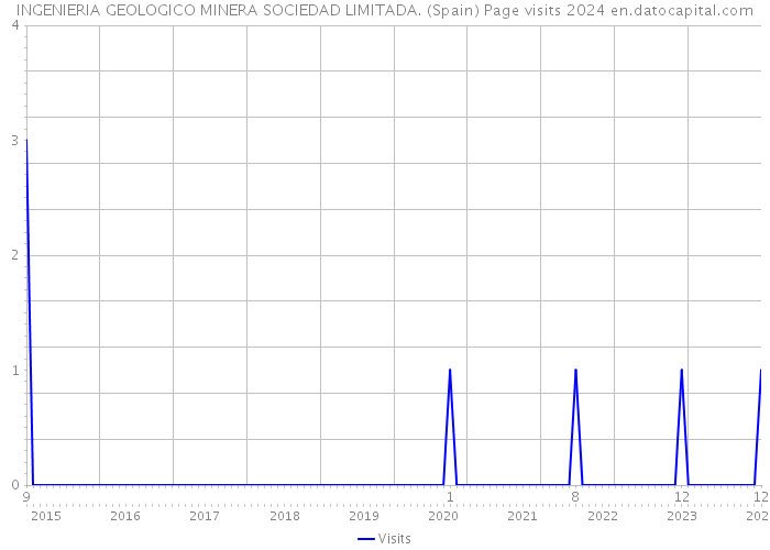 INGENIERIA GEOLOGICO MINERA SOCIEDAD LIMITADA. (Spain) Page visits 2024 