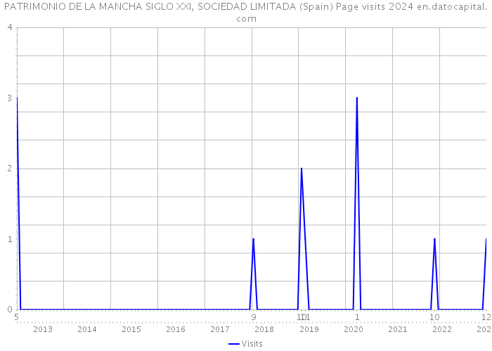 PATRIMONIO DE LA MANCHA SIGLO XXI, SOCIEDAD LIMITADA (Spain) Page visits 2024 