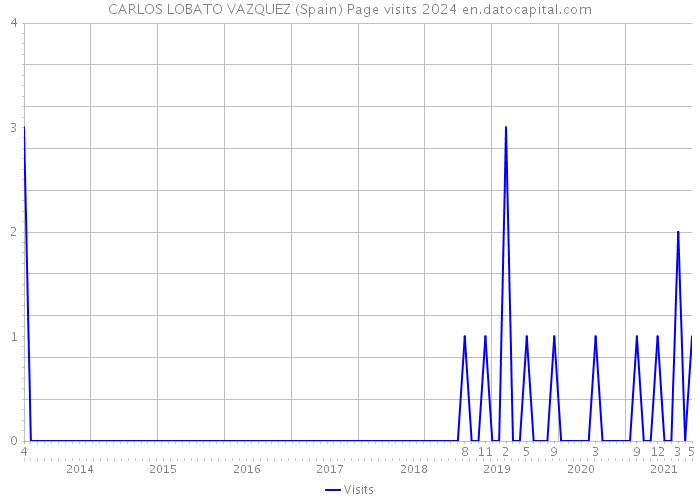 CARLOS LOBATO VAZQUEZ (Spain) Page visits 2024 