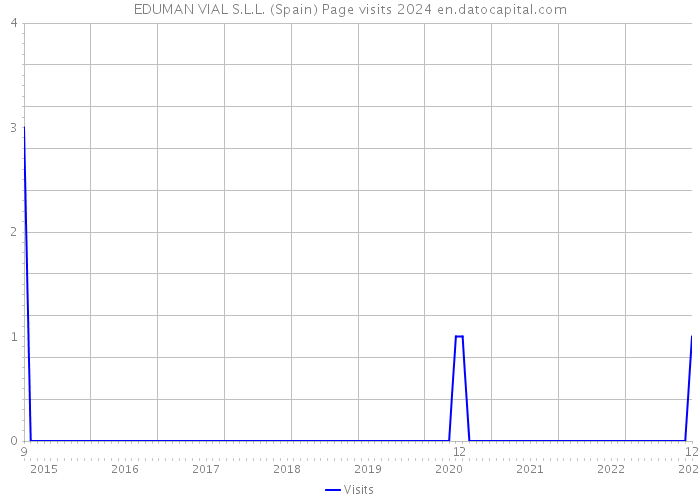 EDUMAN VIAL S.L.L. (Spain) Page visits 2024 