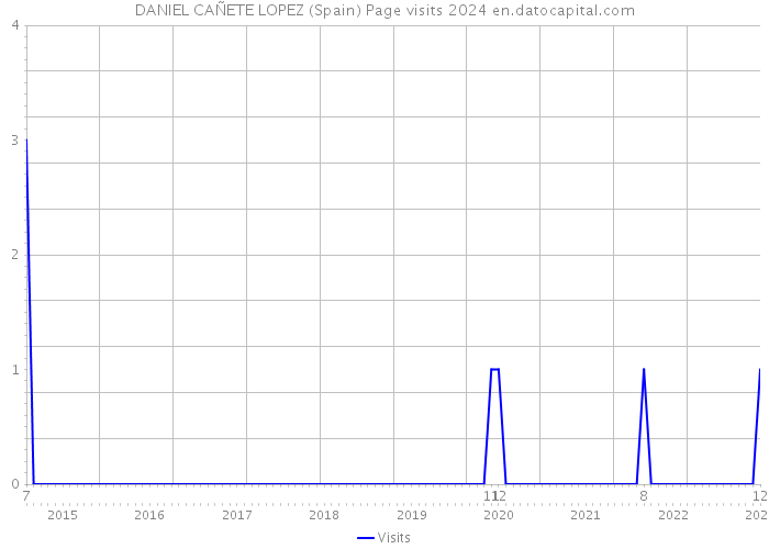 DANIEL CAÑETE LOPEZ (Spain) Page visits 2024 