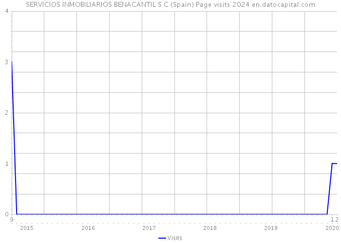 SERVICIOS INMOBILIARIOS BENACANTIL S C (Spain) Page visits 2024 