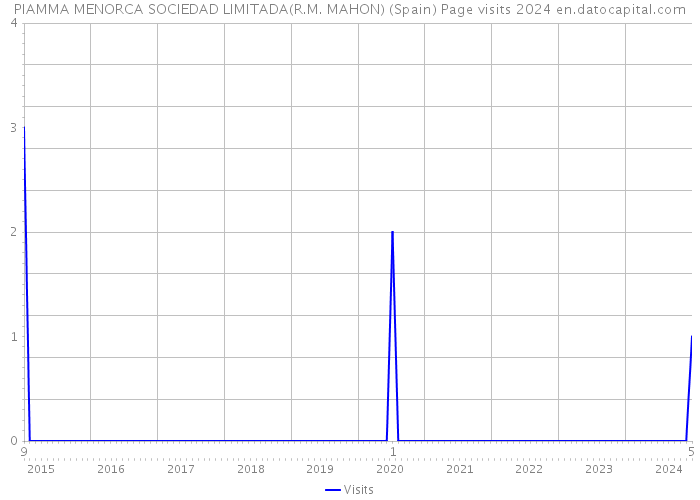 PIAMMA MENORCA SOCIEDAD LIMITADA(R.M. MAHON) (Spain) Page visits 2024 