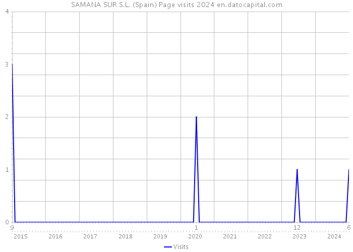 SAMANA SUR S.L. (Spain) Page visits 2024 