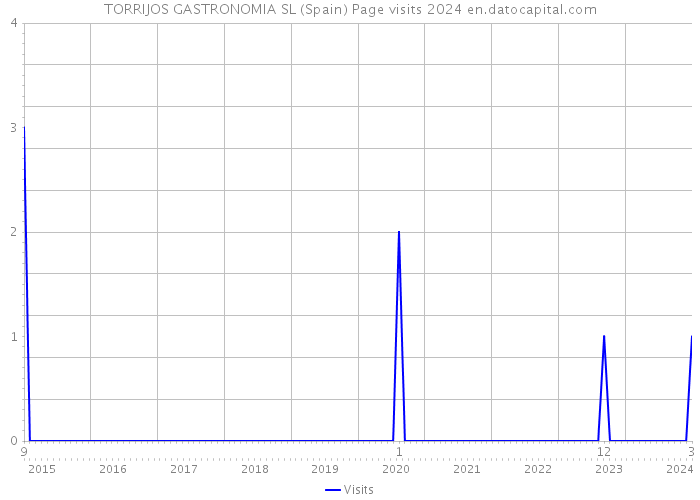 TORRIJOS GASTRONOMIA SL (Spain) Page visits 2024 