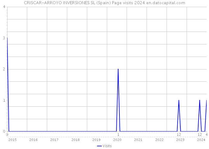 CRISCAR-ARROYO INVERSIONES SL (Spain) Page visits 2024 