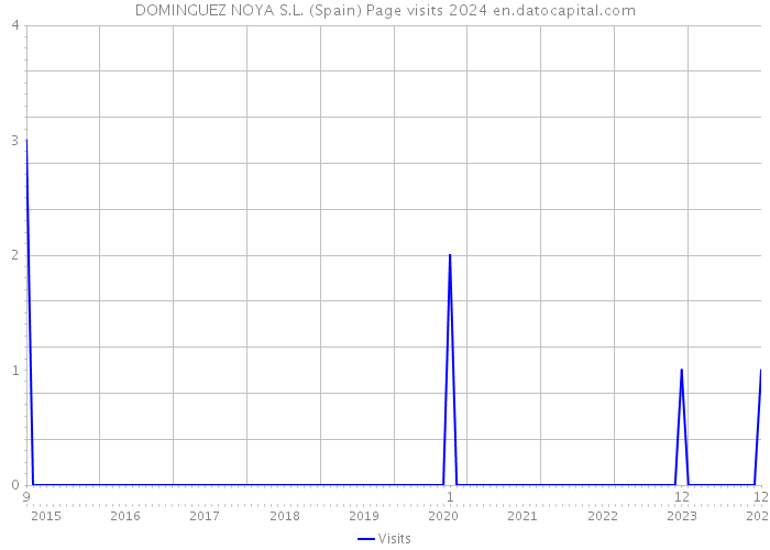 DOMINGUEZ NOYA S.L. (Spain) Page visits 2024 