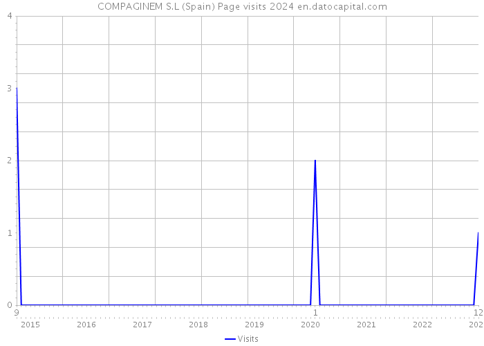 COMPAGINEM S.L (Spain) Page visits 2024 