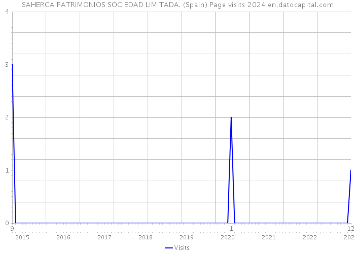 SAHERGA PATRIMONIOS SOCIEDAD LIMITADA. (Spain) Page visits 2024 