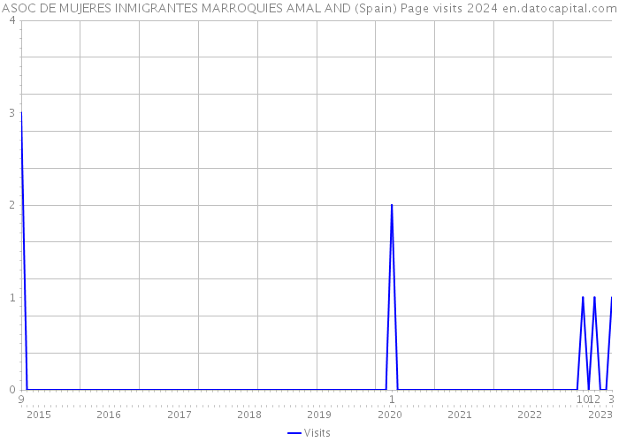 ASOC DE MUJERES INMIGRANTES MARROQUIES AMAL AND (Spain) Page visits 2024 