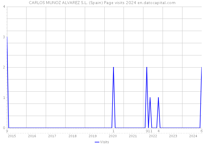 CARLOS MUNOZ ALVAREZ S.L. (Spain) Page visits 2024 