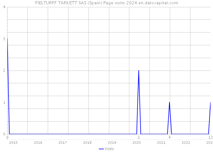 FIELTURFF TARKETT SAS (Spain) Page visits 2024 
