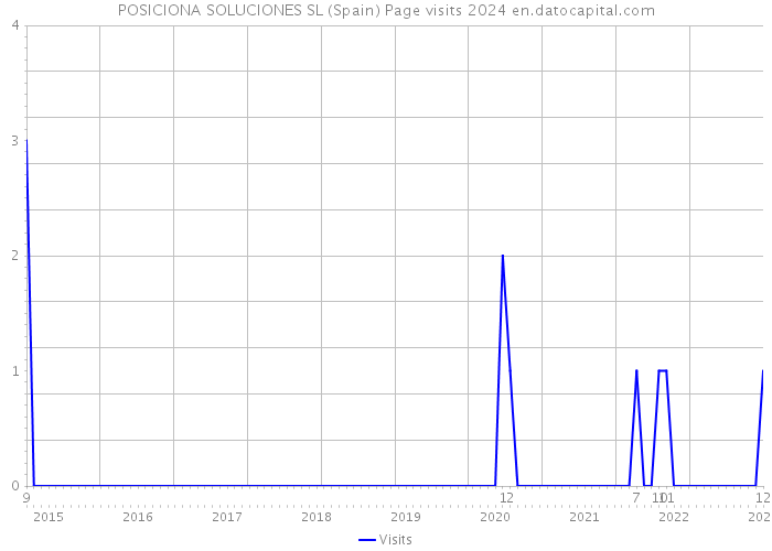 POSICIONA SOLUCIONES SL (Spain) Page visits 2024 