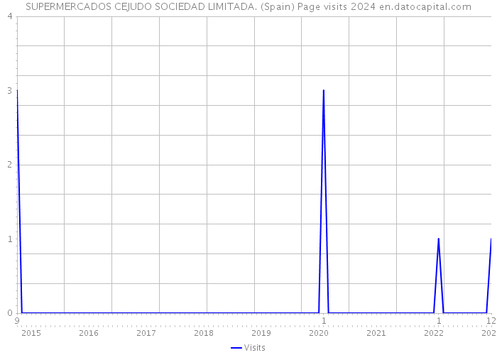 SUPERMERCADOS CEJUDO SOCIEDAD LIMITADA. (Spain) Page visits 2024 