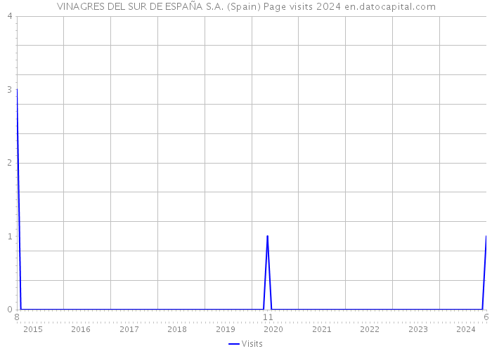 VINAGRES DEL SUR DE ESPAÑA S.A. (Spain) Page visits 2024 