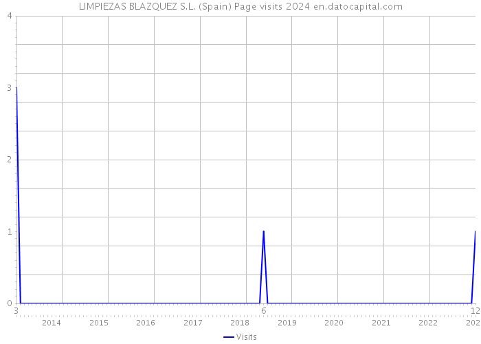 LIMPIEZAS BLAZQUEZ S.L. (Spain) Page visits 2024 